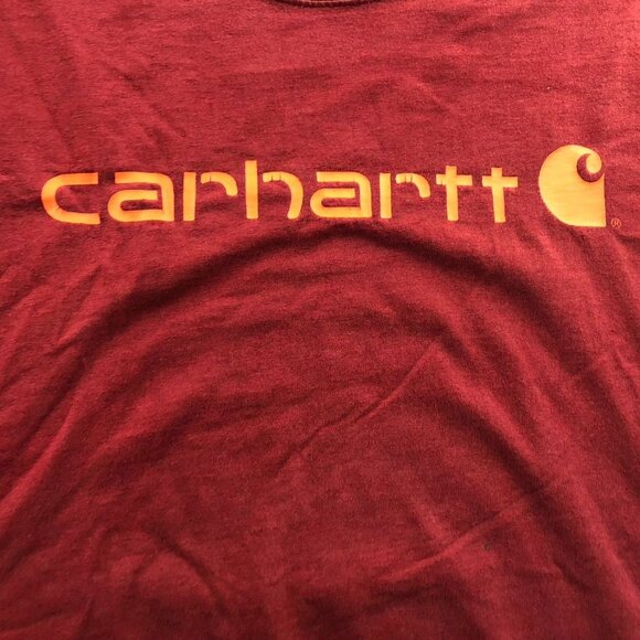 Carhartt Mens T-Shirt Size 3XL Short Sleeve Red Graphic Tee Original Fit Casual - Picture 6 of 10